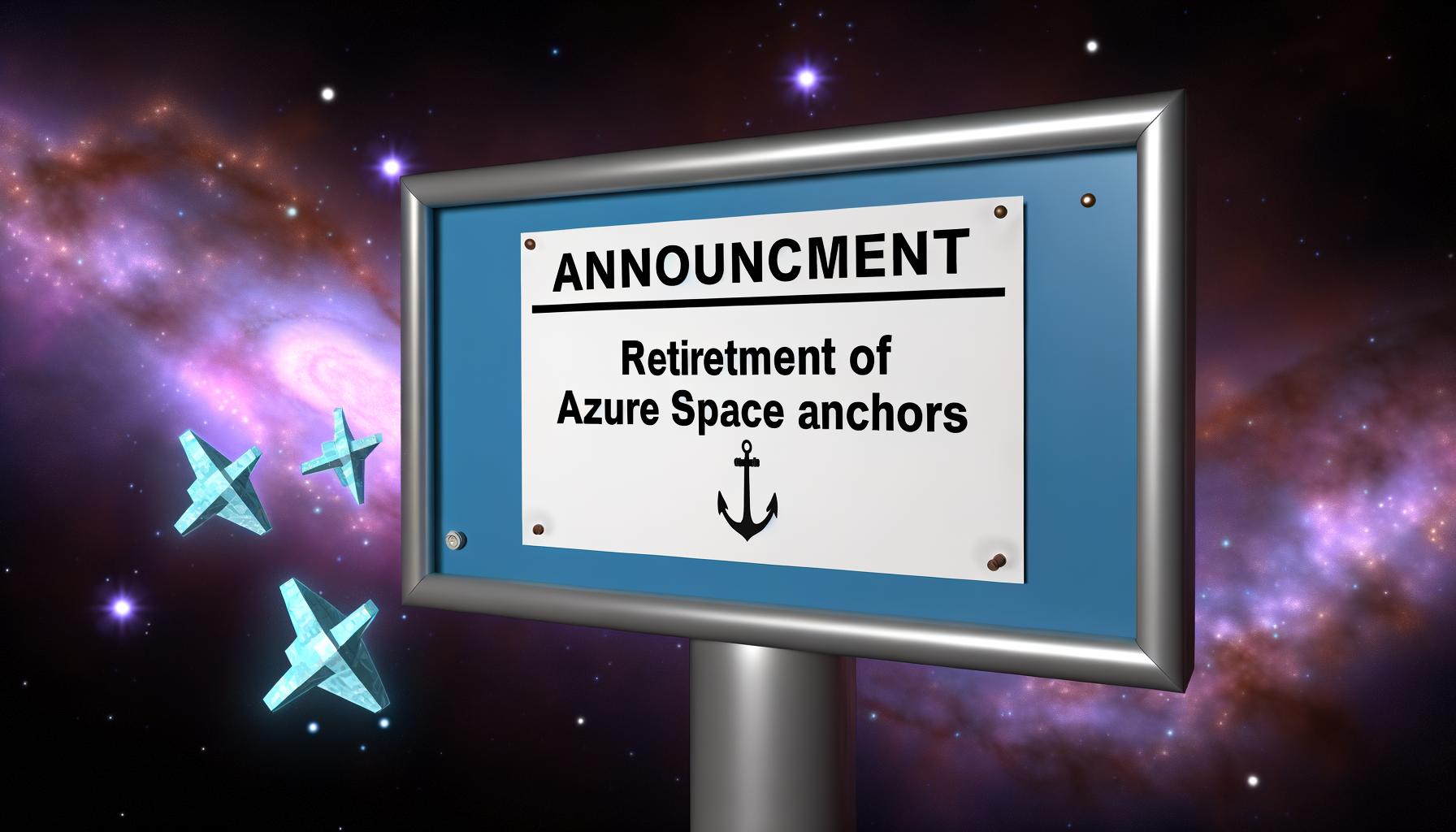Annonce officielle du retrait des Ancres Spatiales Azure